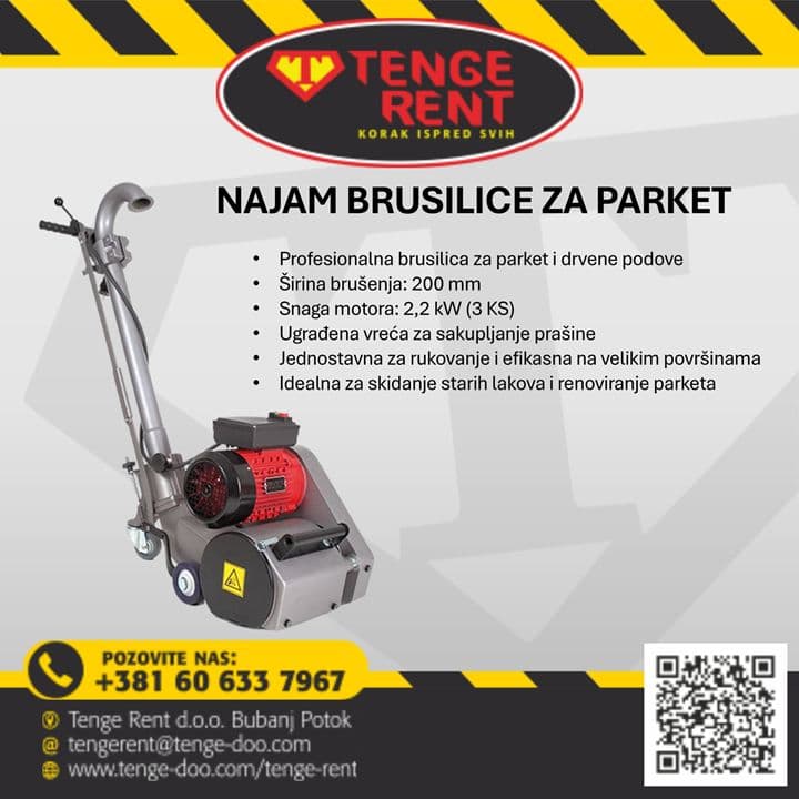 Najam/Iznajmljivanje Hoblerica za parket