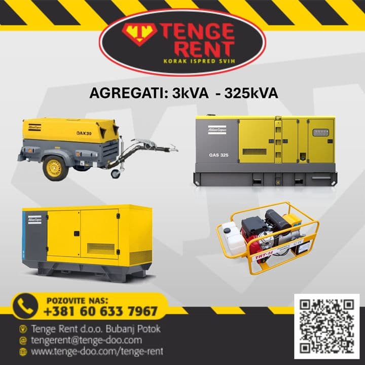Najam/Iznajmljivanje Agregat 40kVA / 32kW 2